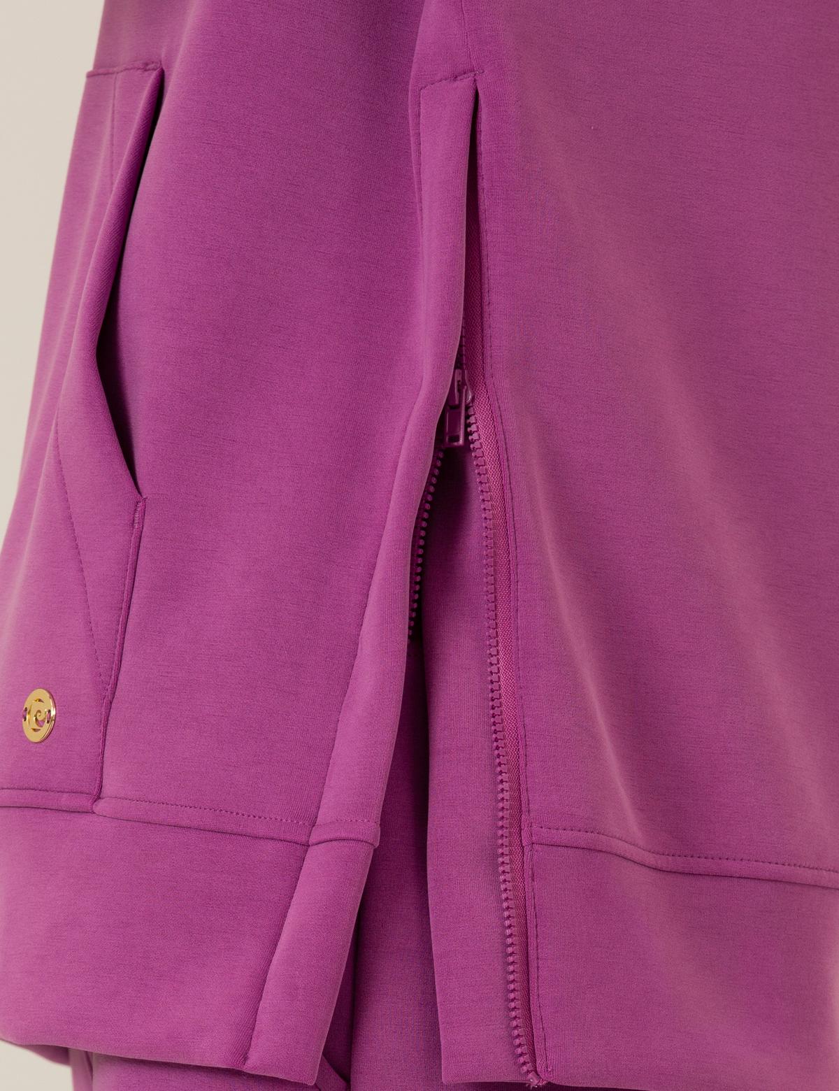 Menekşe Oversize Kapüşonlu Sweatshirt - 50257378034