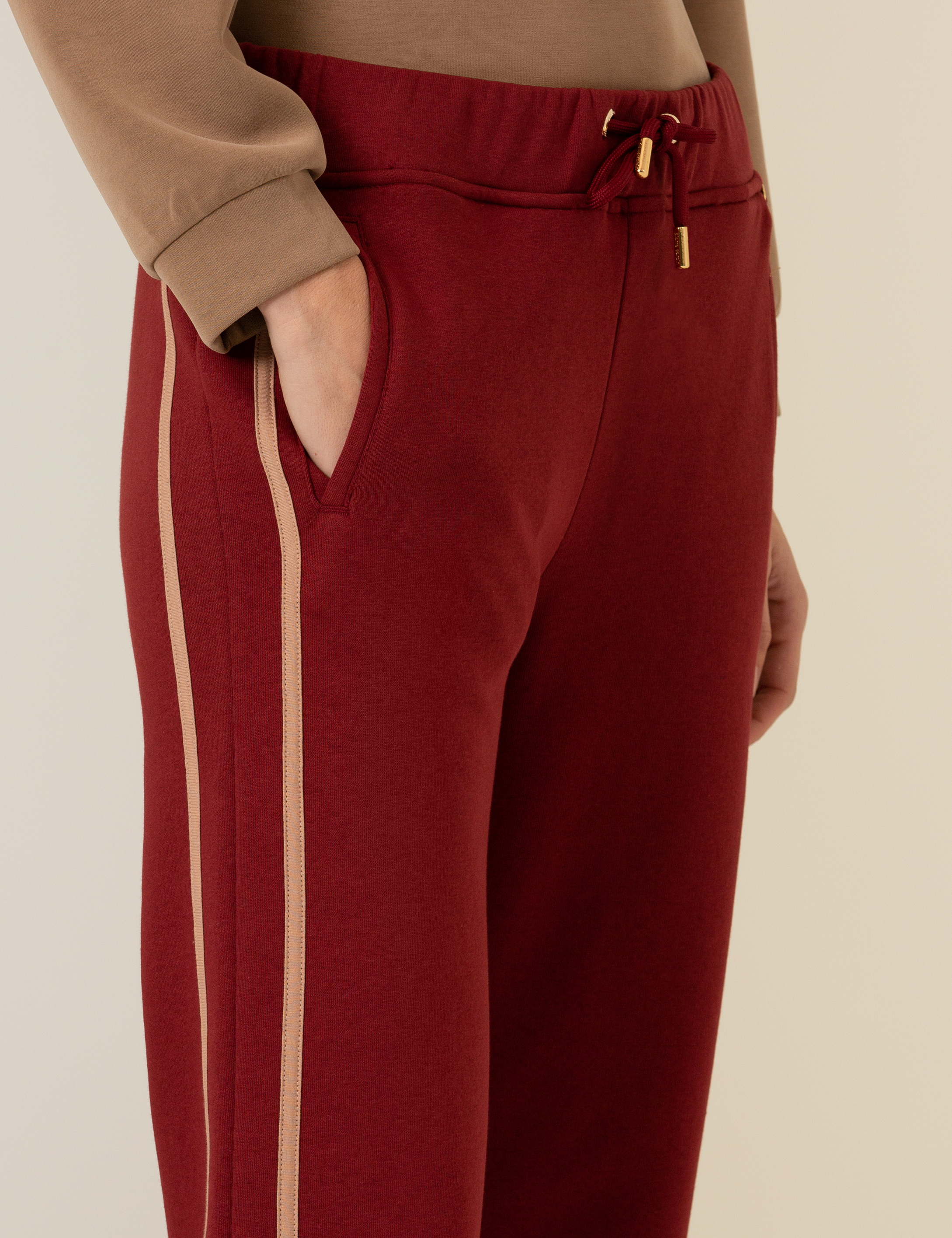 Bordo Flare Fit Eşofman Altı - Image 5