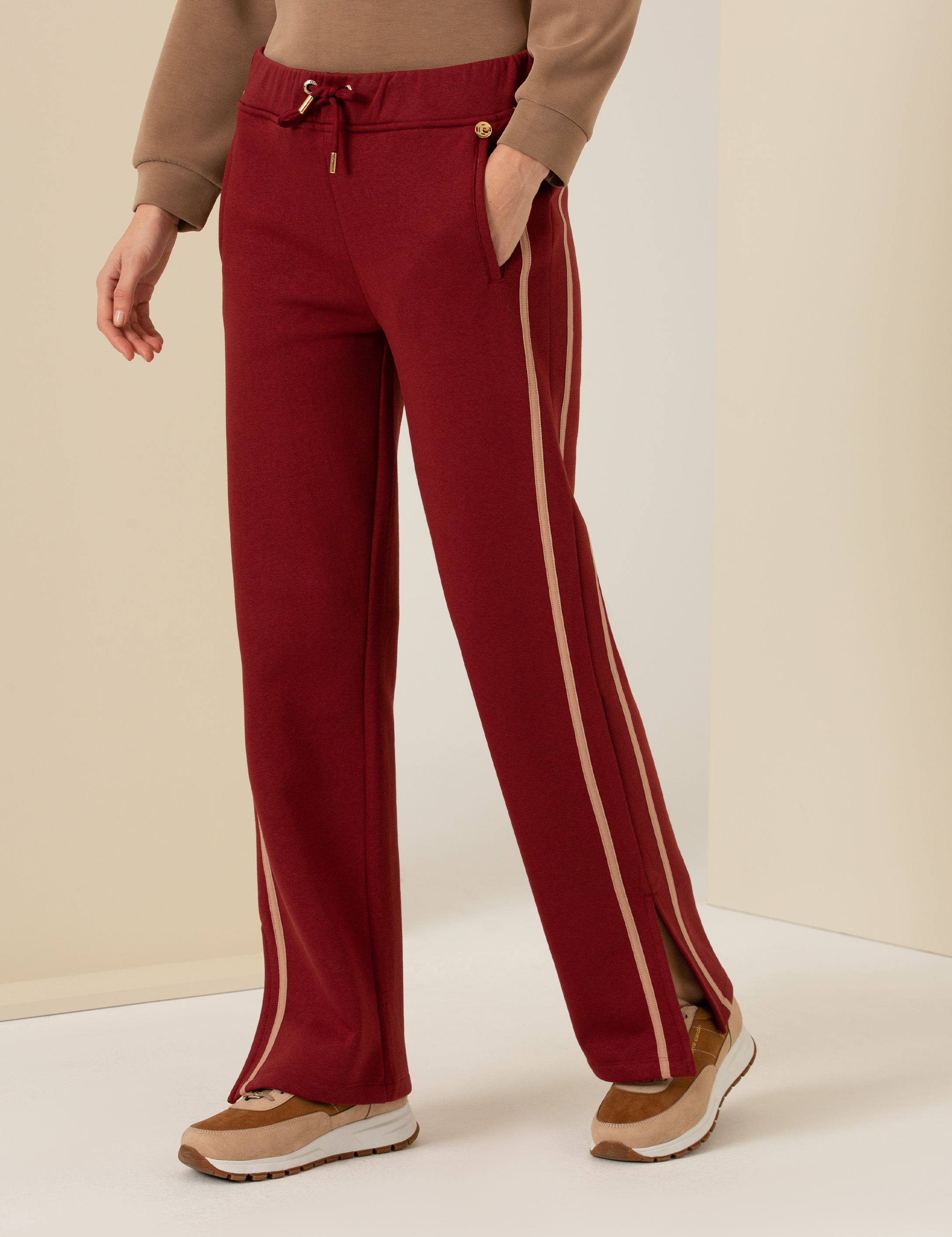 Bordo Flare Fit Eşofman Altı - Image 2