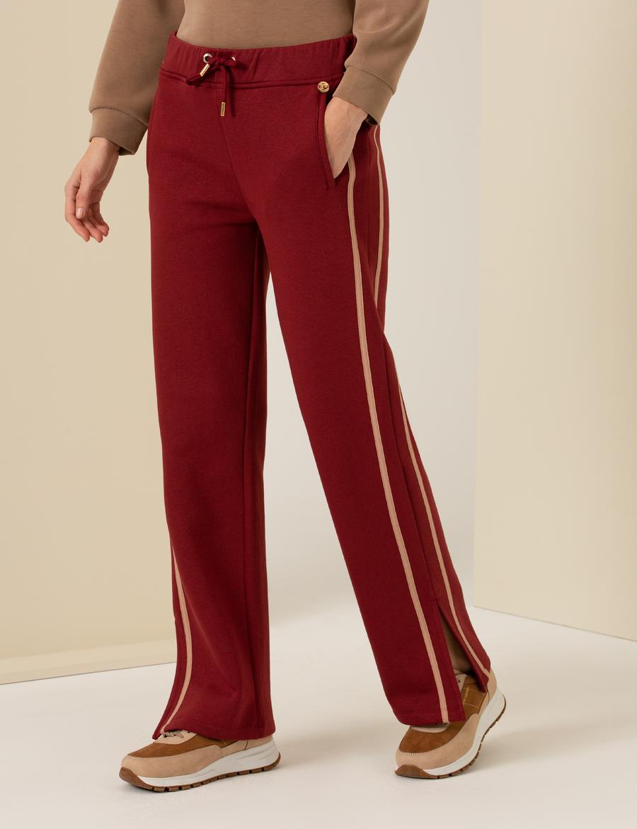 Bordo Flare Fit Eşofman Altı