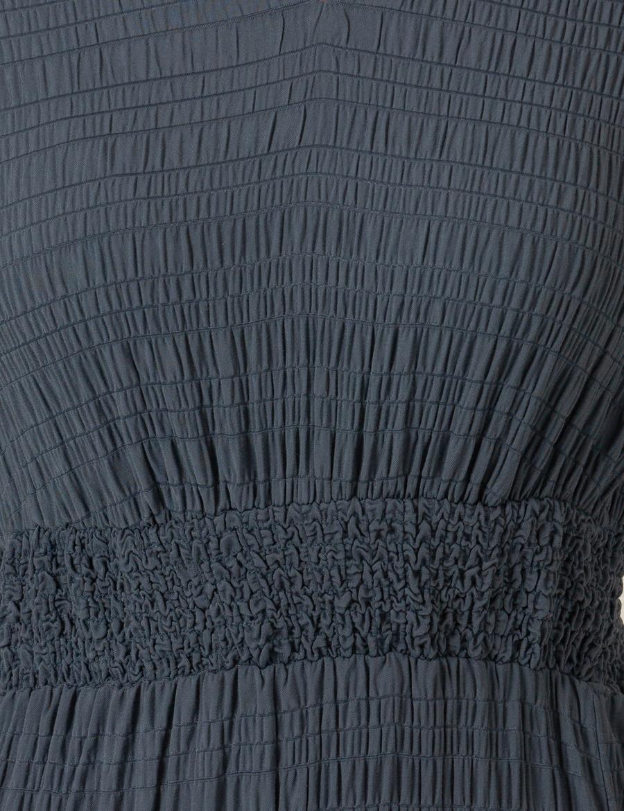 İndigo Uzunkollu Elbise