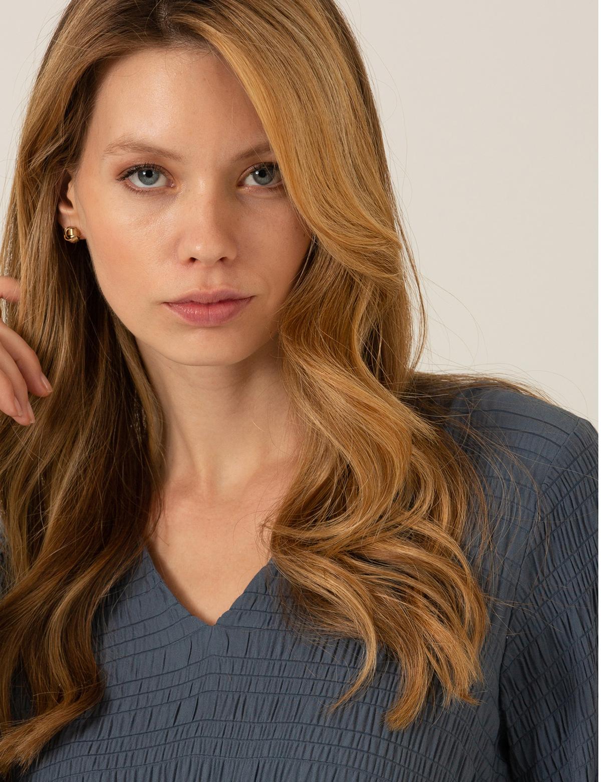 İndigo Uzunkollu Elbise - 50259455003