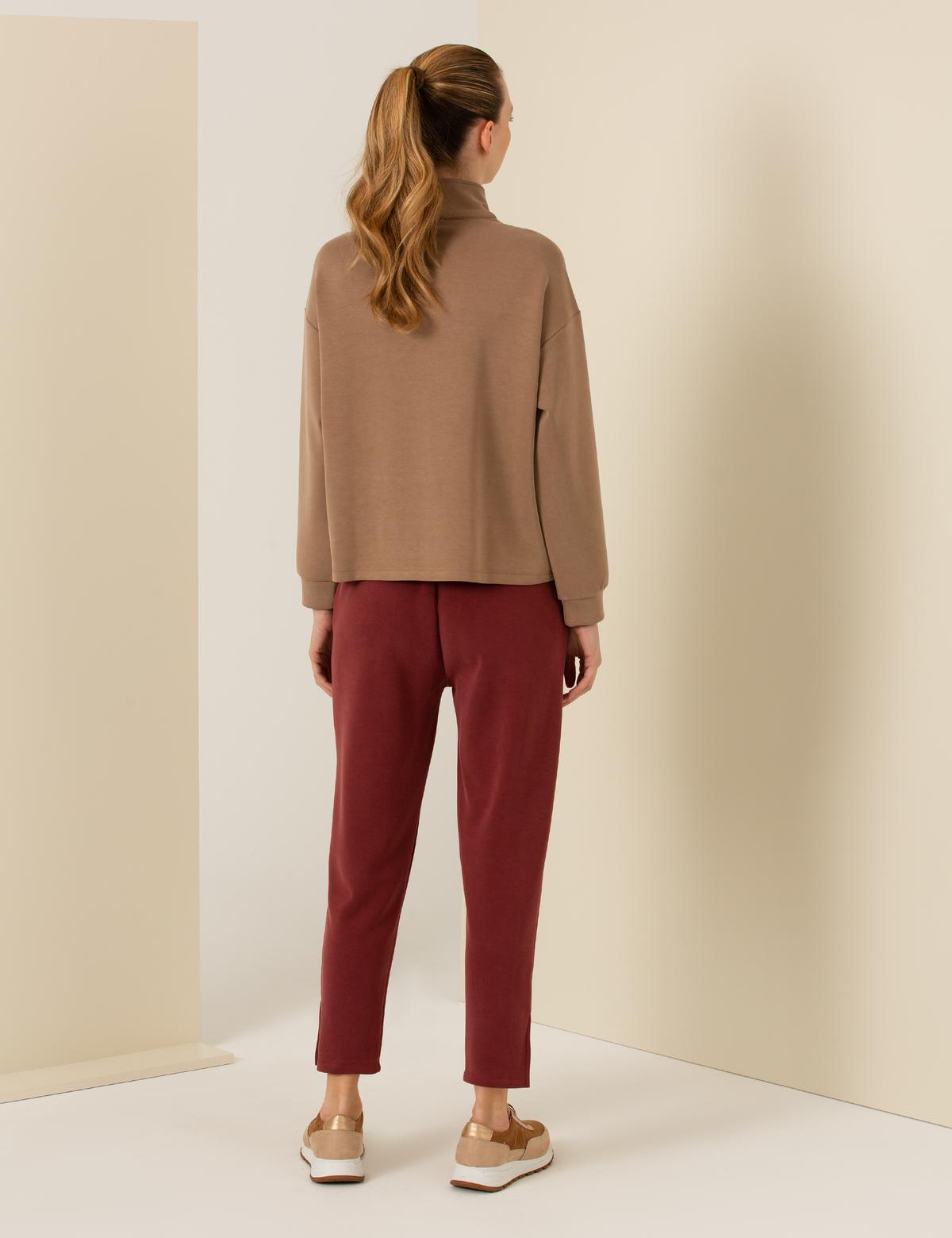 Bordo Slim Fit Eşofman Altı - 50260583018