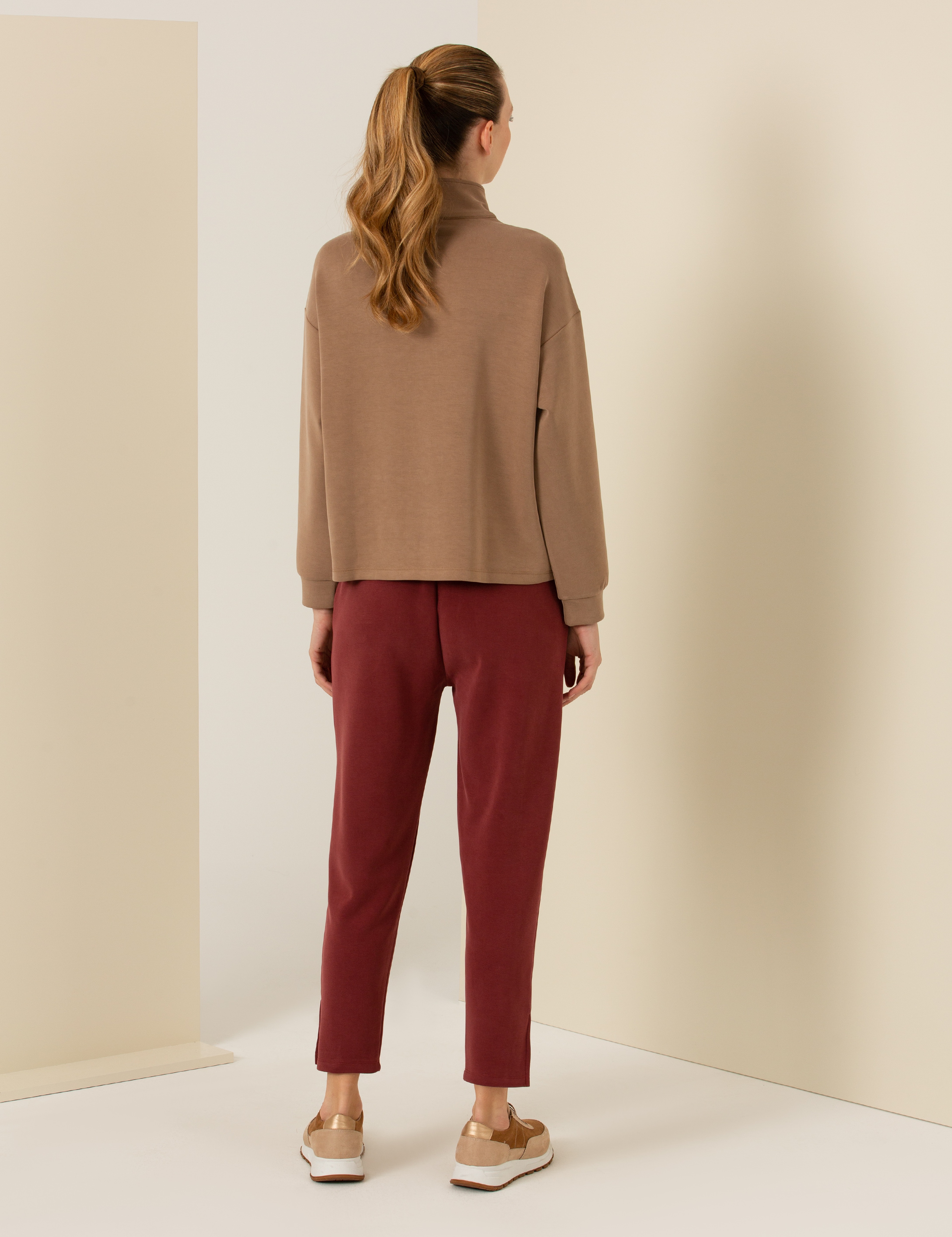 Bordo Slim Fit Eşofman Altı - Image 4