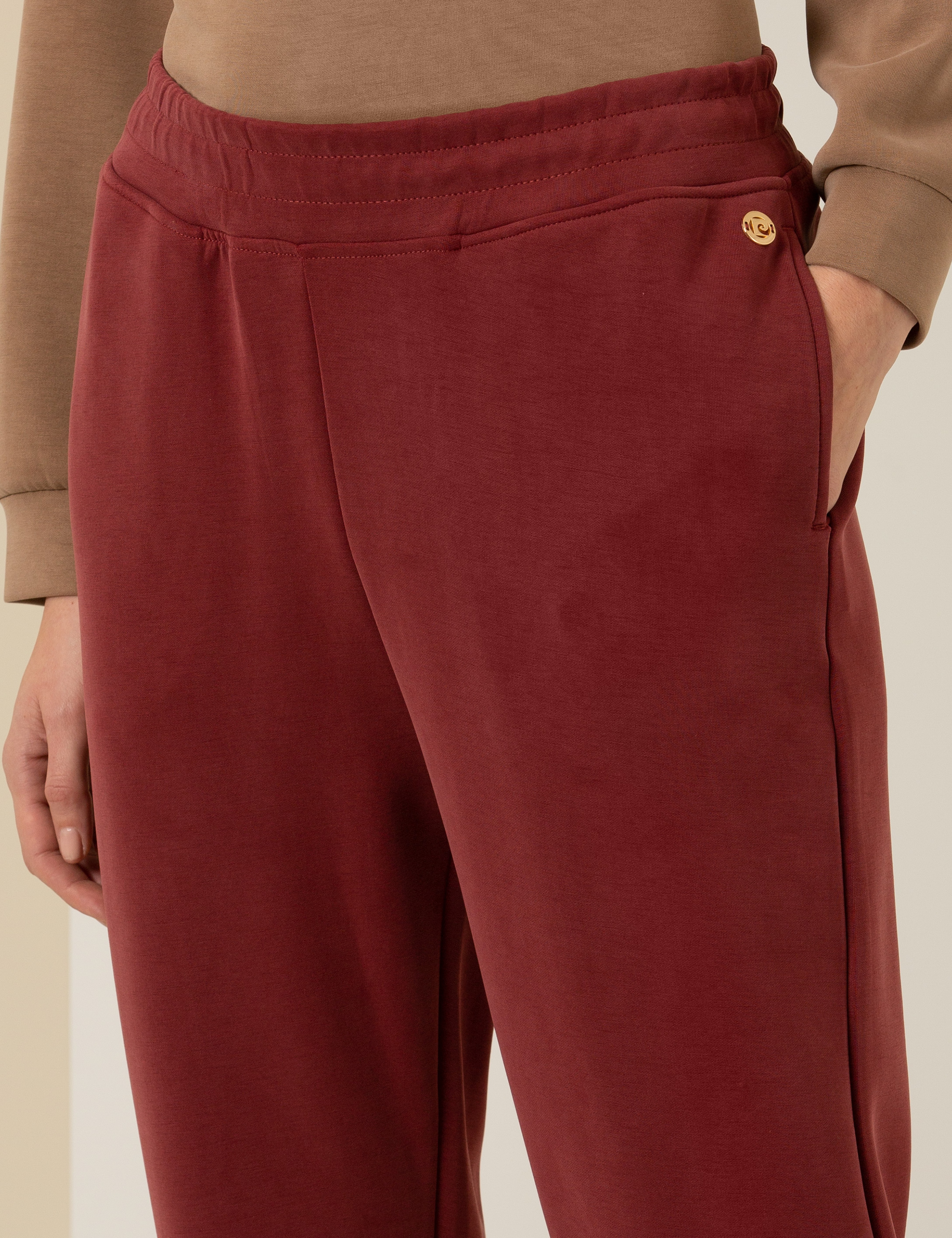 Bordo Slim Fit Eşofman Altı