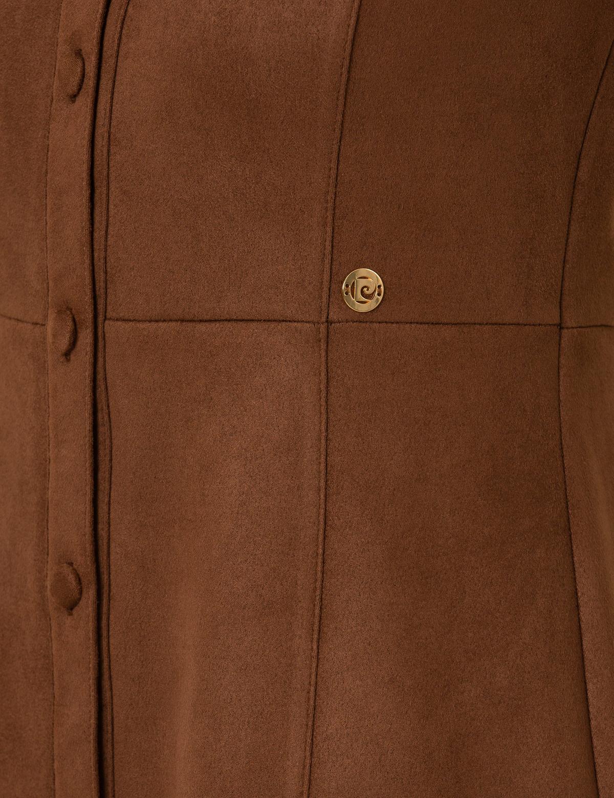 Kahverengi Slim Fit Dokuma Elbise - 50262732003