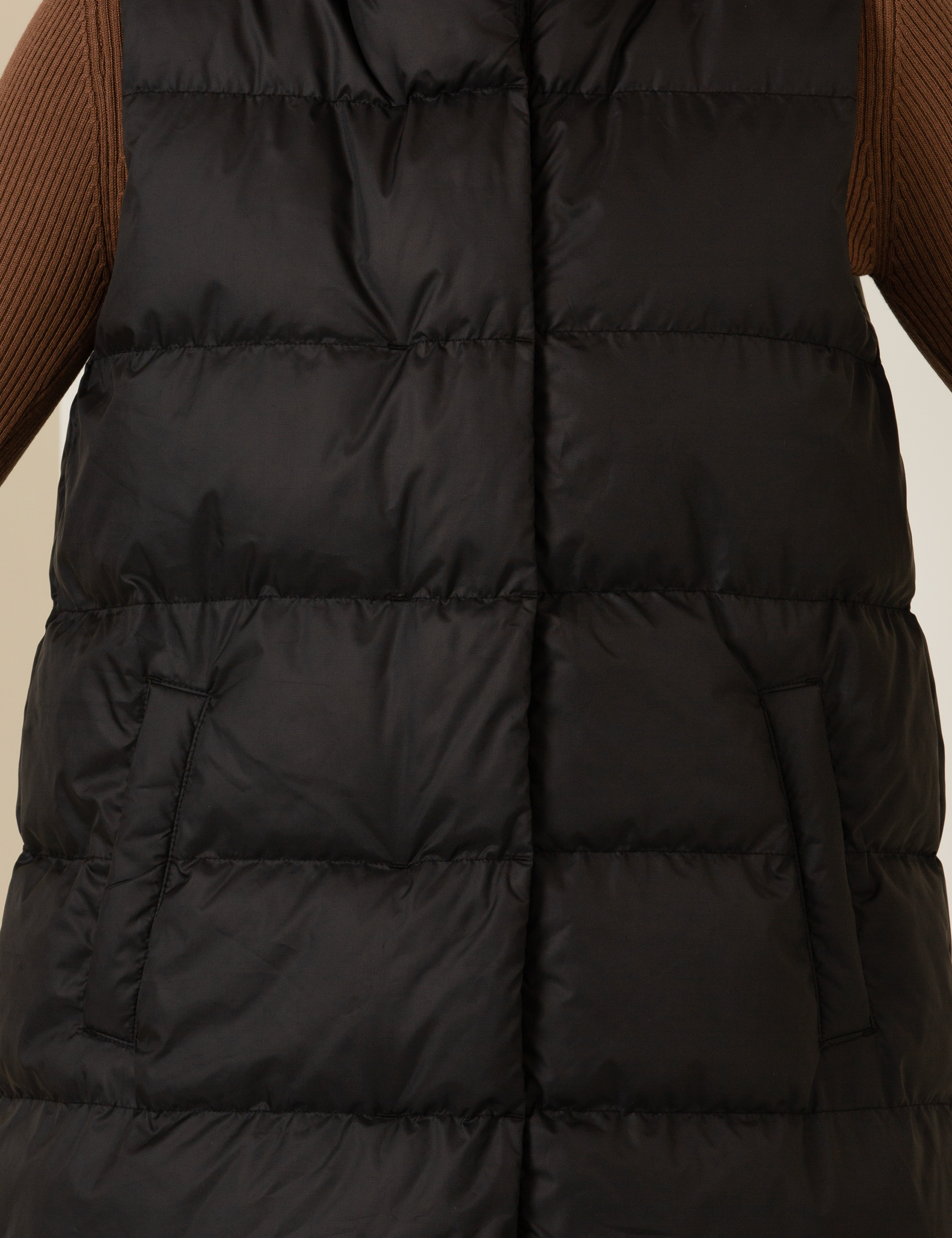 Siyah Oversize Yelek - Image 6
