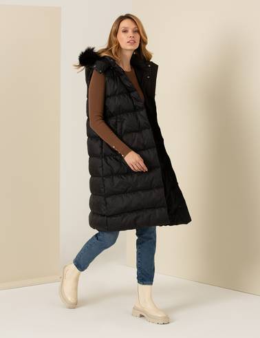 Siyah Oversize Yelek
