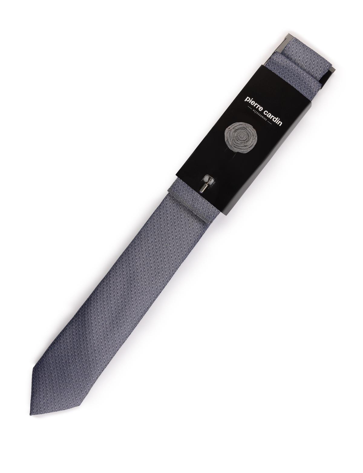 Gri 3'lü Kravat Mendil Set - 50269819001