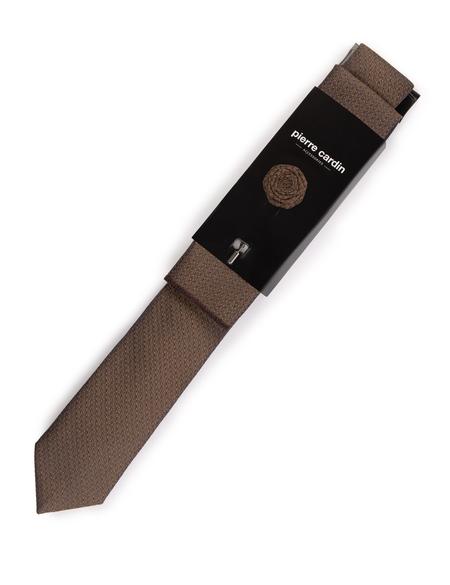 Hardal 3'lü Kravat Mendil Set - 50269819004