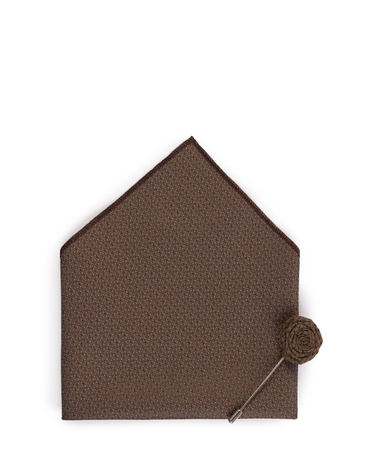 Hardal 3'lü Kravat Mendil Set - 50269819004