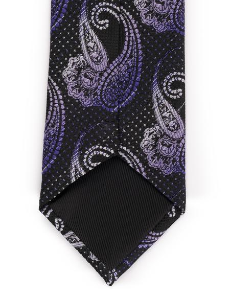 Mor 3'lü Kravat Mendil Set - 50269861003