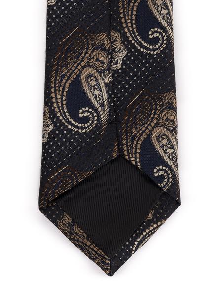 Kahverengi 3'lü Kravat Mendil Set - 50269861004