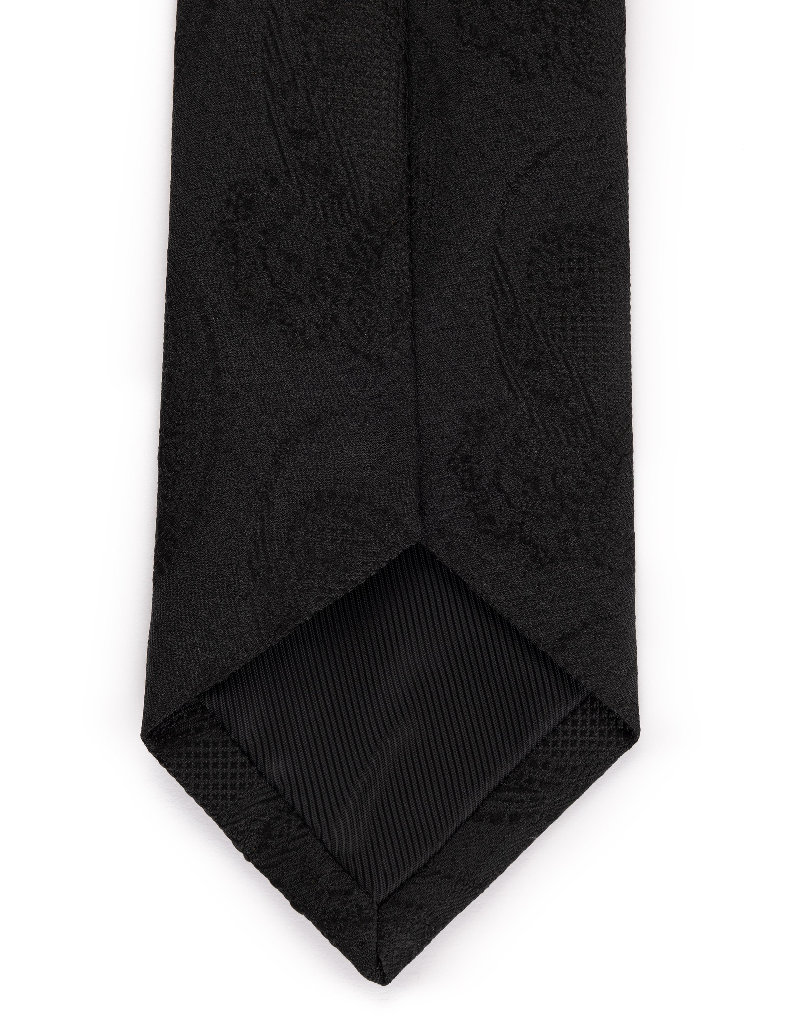 Siyah 3'lü Kravat Mendil Set