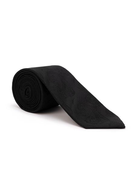 Siyah 3'lü Kravat Mendil Set - 50269861001