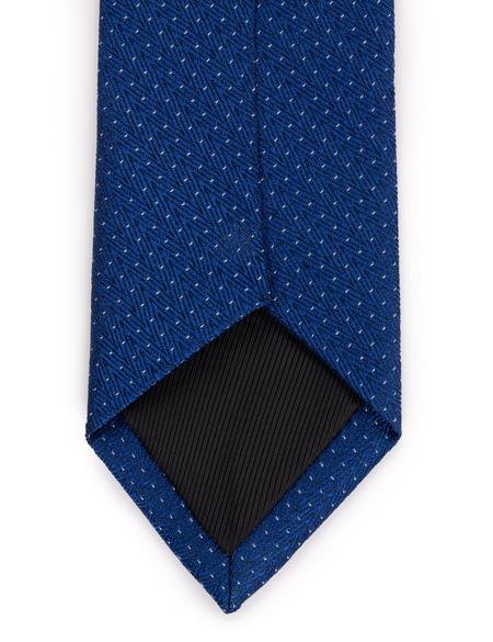 Lacivert 3'lü Kravat Mendil Set - 50269819002