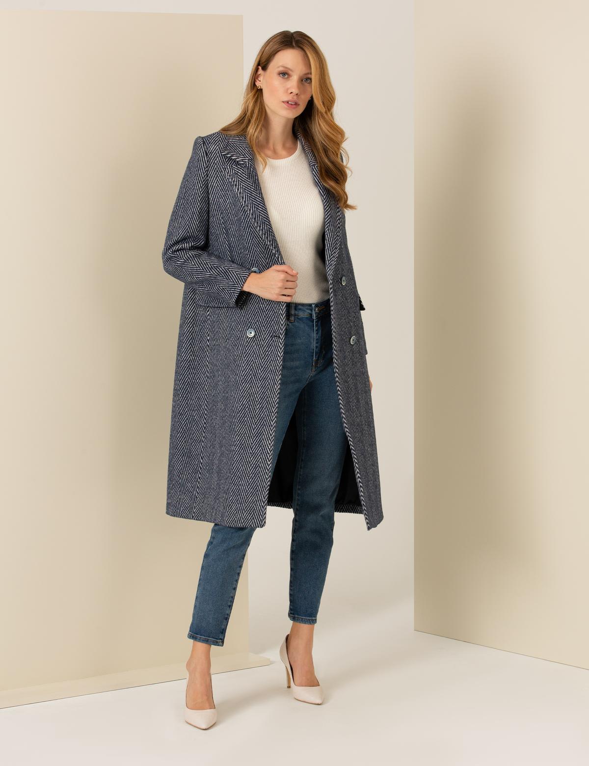 İndigo Kaşe Kaban - 50259487024