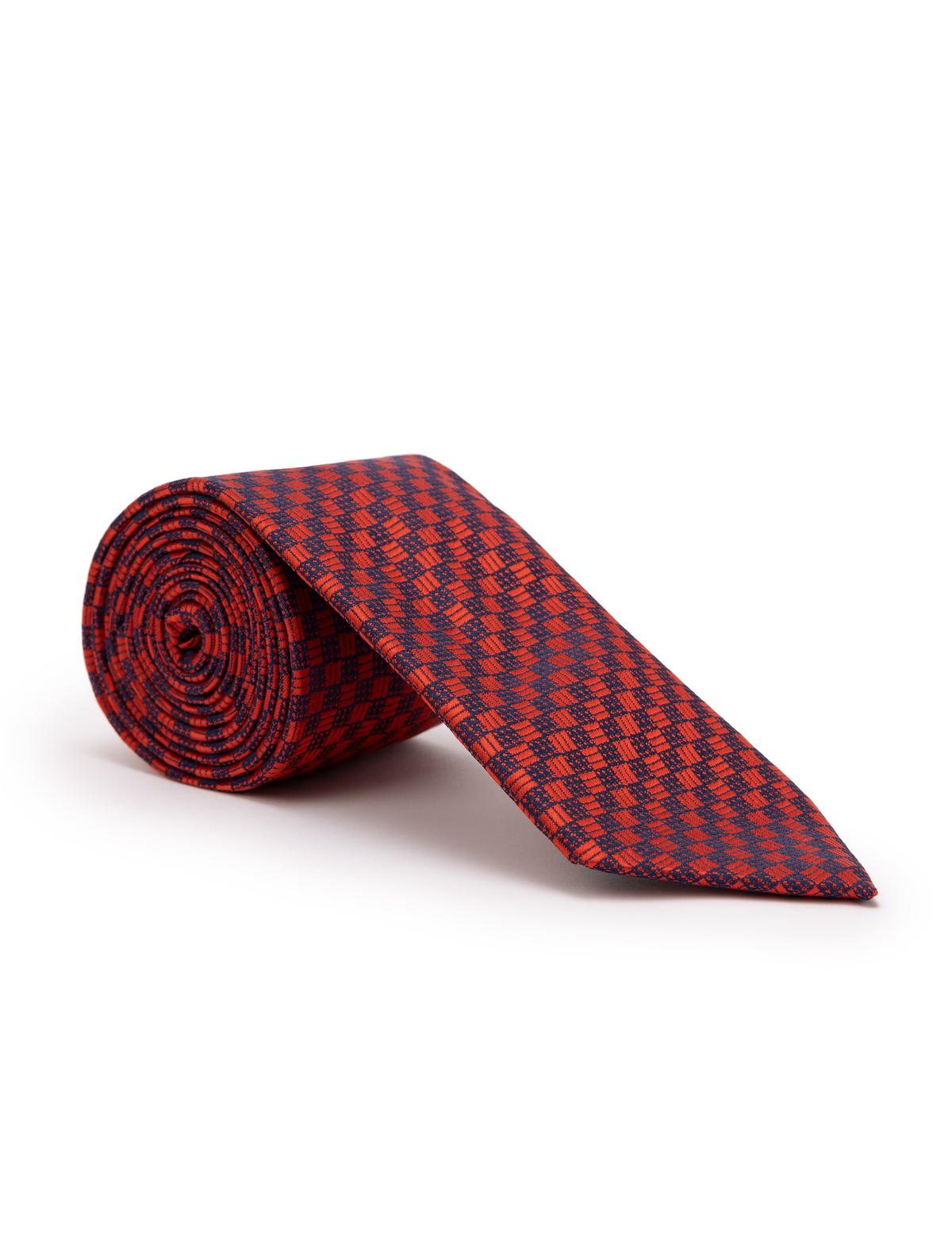 Bordo 3'lü Kravat Mendil Set - 50269862003