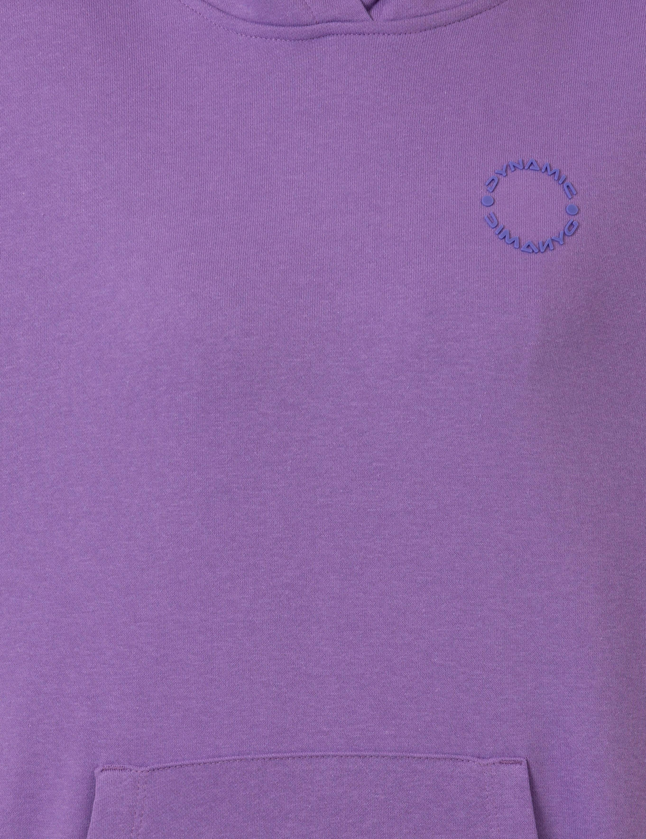 Lila Oversize Kapüşonlu Sweatshirt