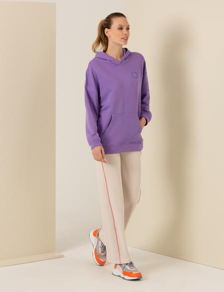 Ekru Flare Fit Eşofman Altı - 50253648015