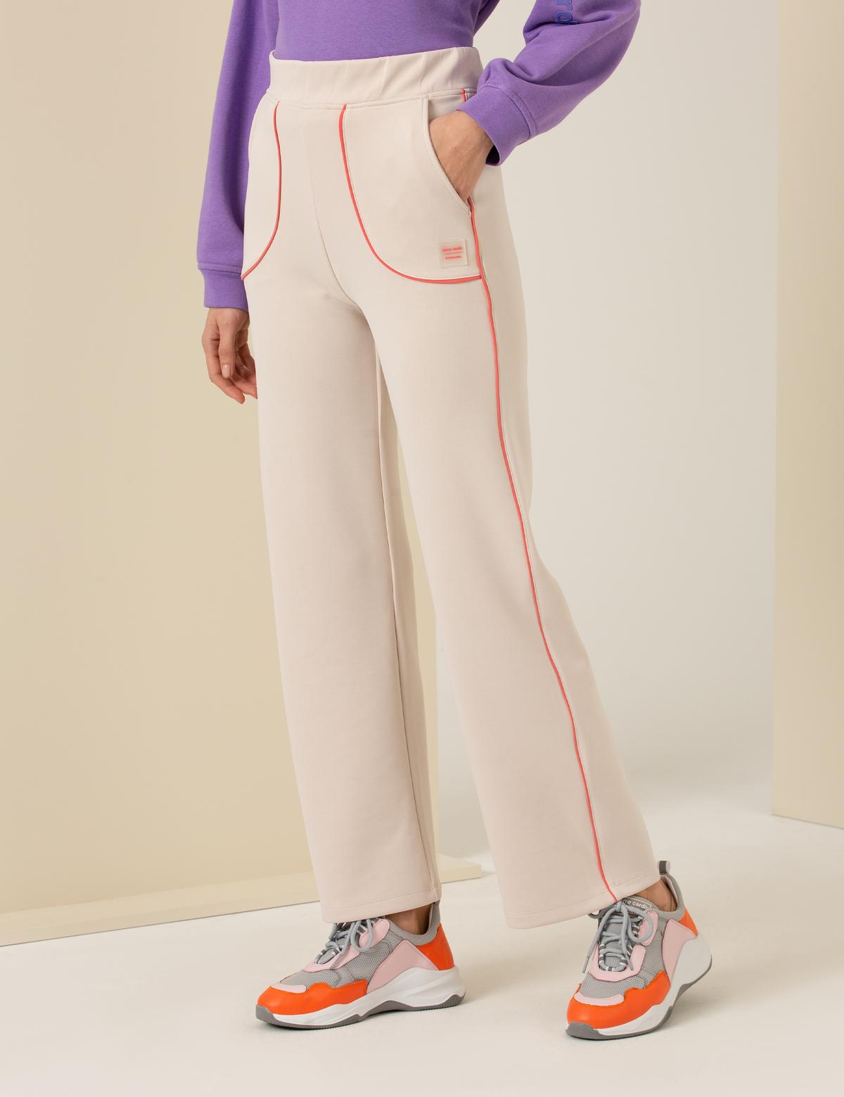 Ekru Flare Fit Eşofman Altı - 50253648015