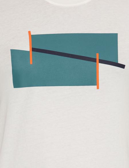 Ekru Slim Fit Bisiklet Yaka Tişört - 50258447013