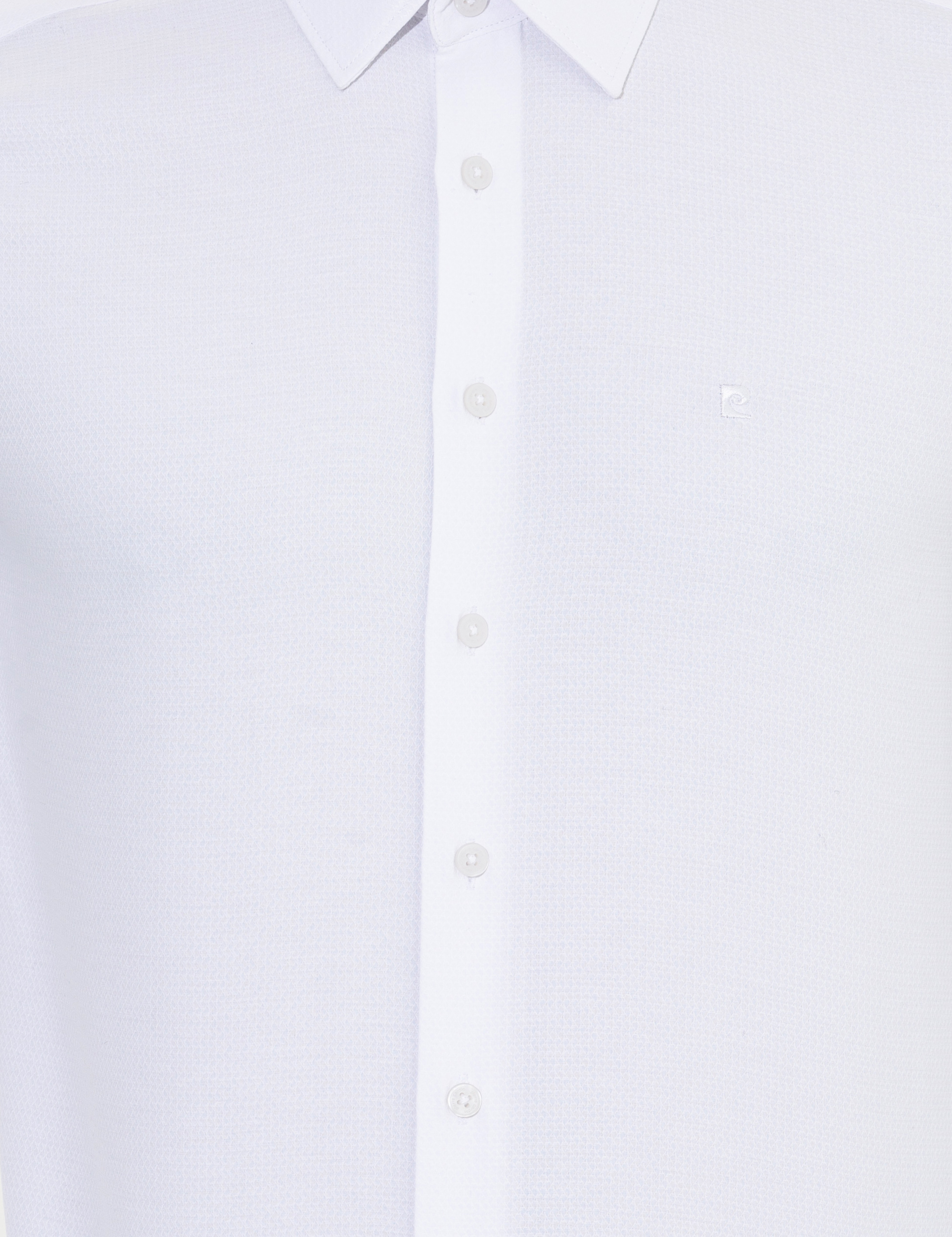 Beyaz Slim Fit Uzun Kollu Gömlek - Image 6