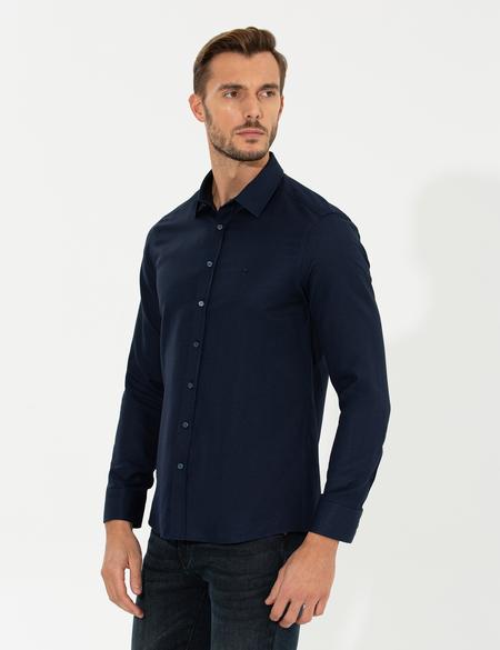 Lacivert Slim Fit Oxford Gömlek - 50260068006