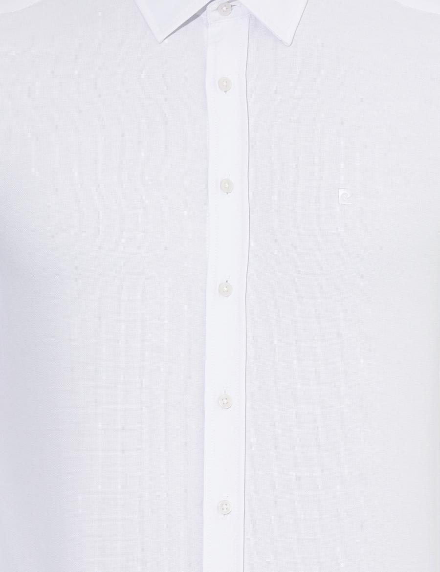 Beyaz Slim Fit Oxford Gömlek