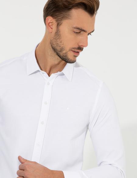 Beyaz Slim Fit Oxford Gömlek - 50260068026