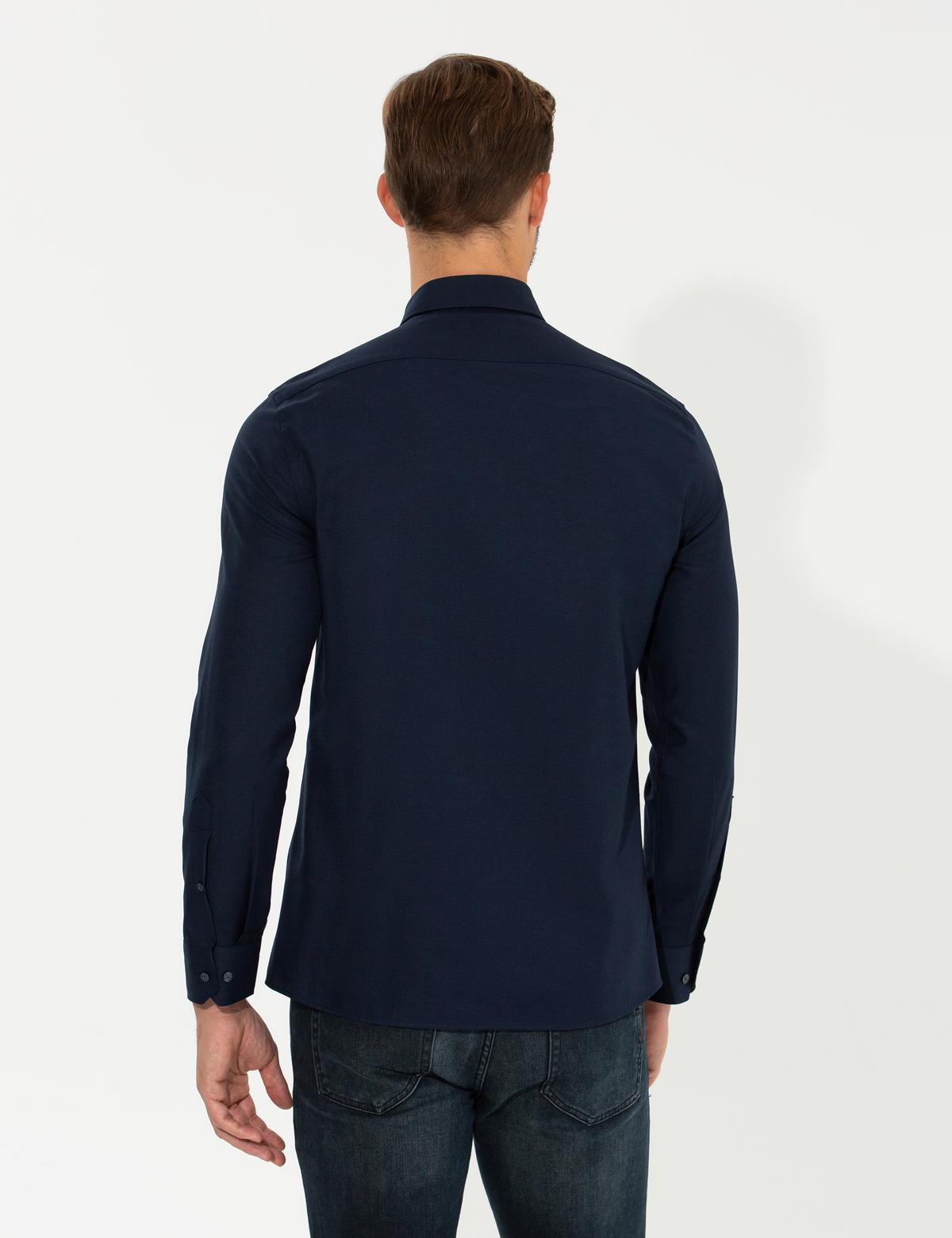 Lacivert Slim Fit Oxford Gömlek - 50260068006