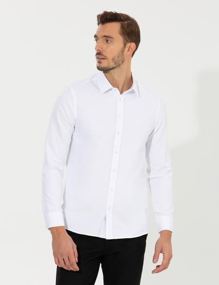 Beyaz Slim Fit Oxford Gömlek - 50260068026