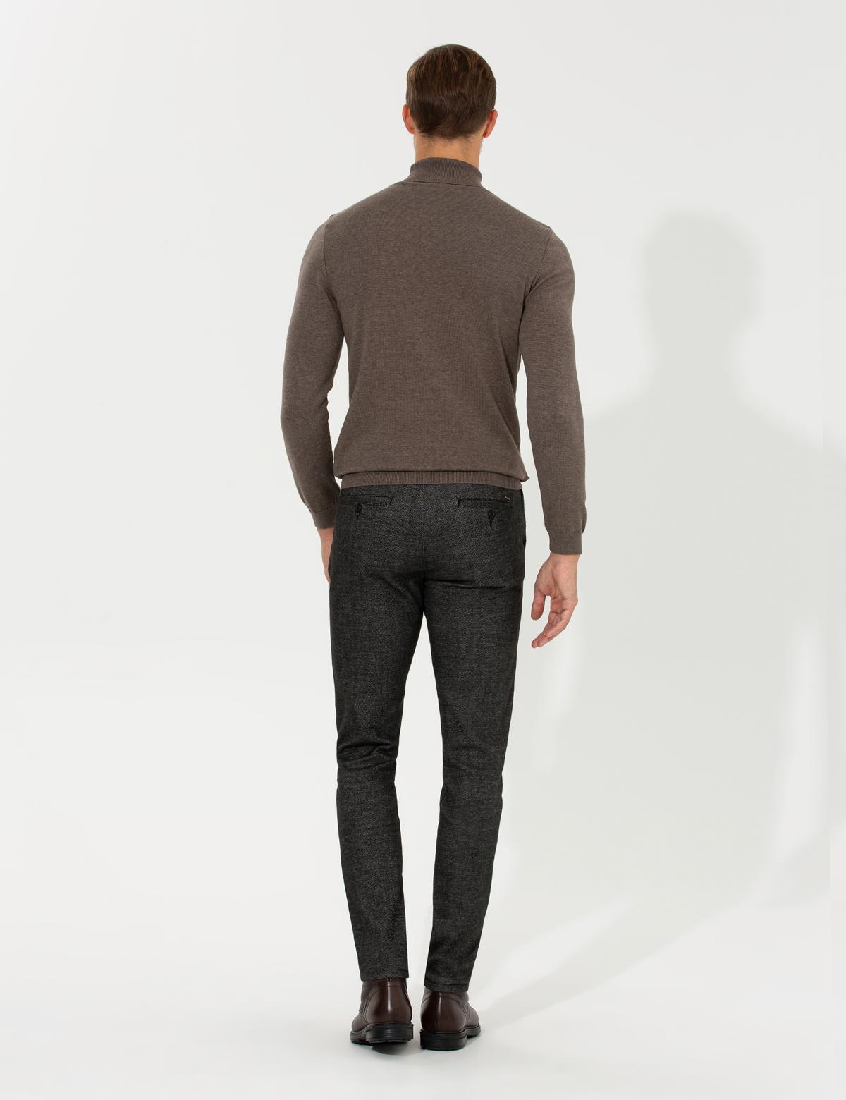 Antrasit Slim Fit Kanvas Pantolon - 50255155156