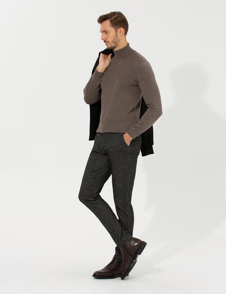 Antrasit Slim Fit Kanvas Pantolon - 50255155156