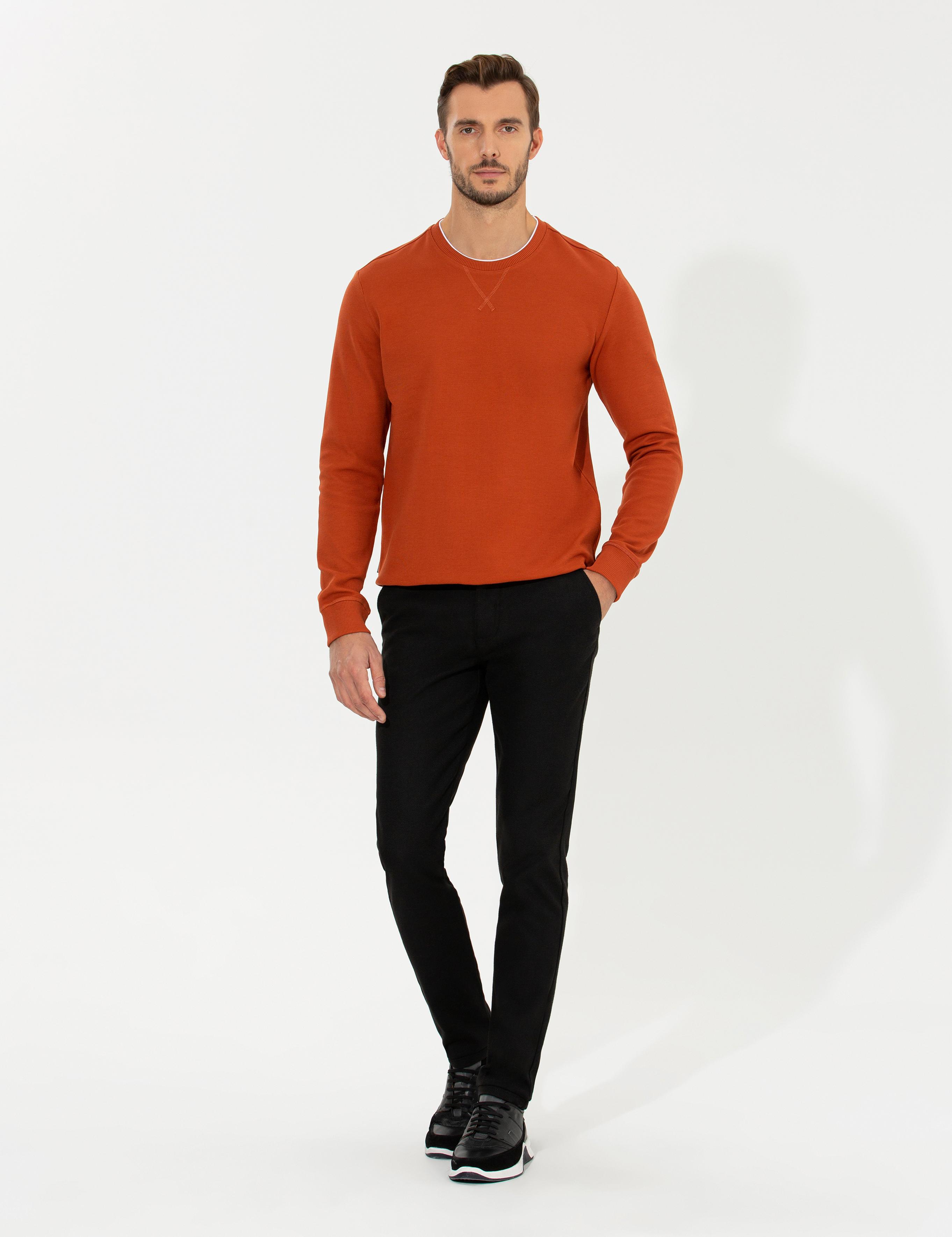 Siyah Slim Fit Kanvas Pantolon