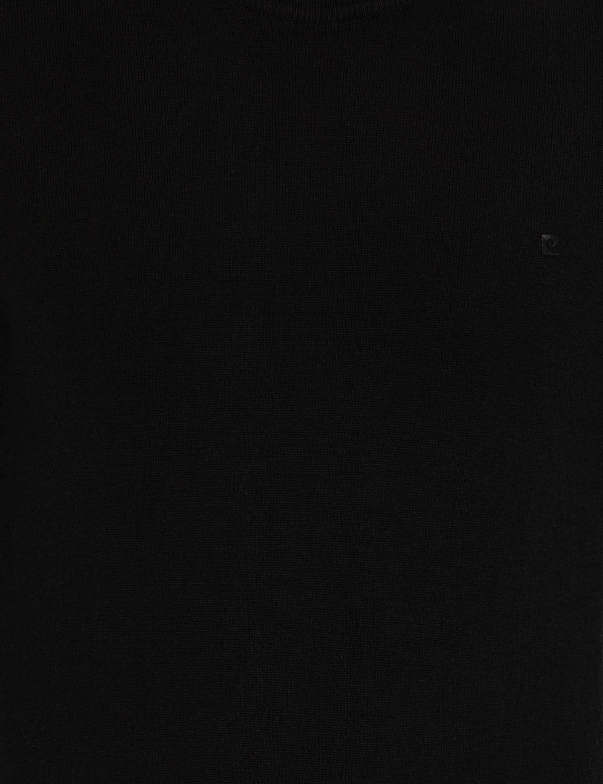 Siyah Slim Fit Bisiklet Yaka Basic Triko Kazak - 50258993008