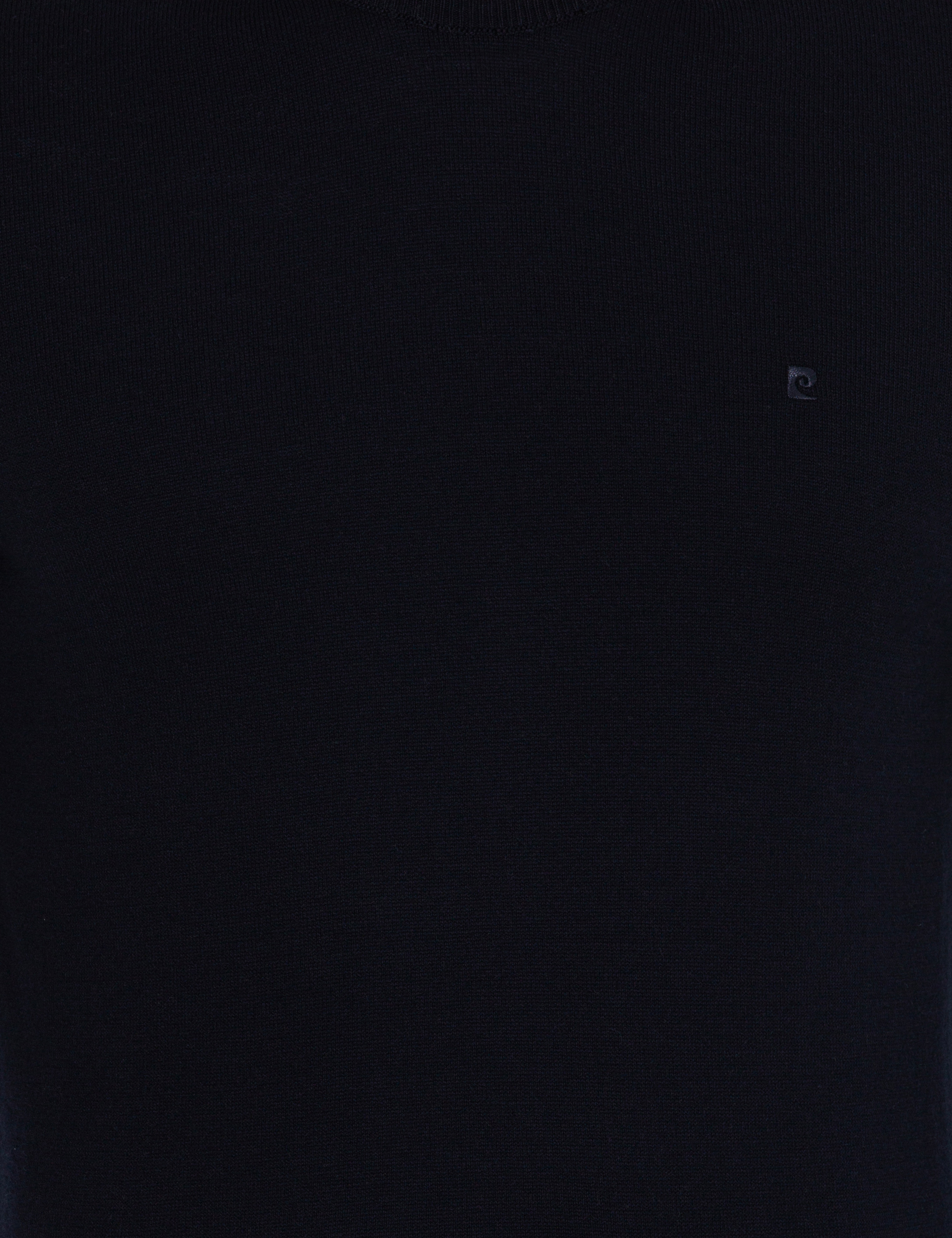 Pierre Cardin Lacivert Slim Fit Bisiklet Yaka Basic Triko Kazak görsel 6