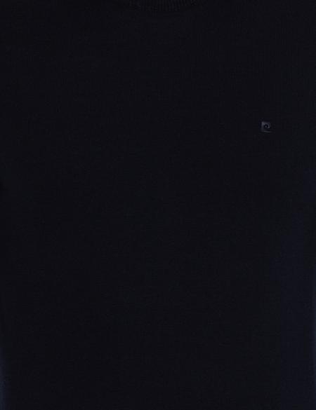 Lacivert Slim Fit Bisiklet Yaka Basic Triko Kazak - 50258993013