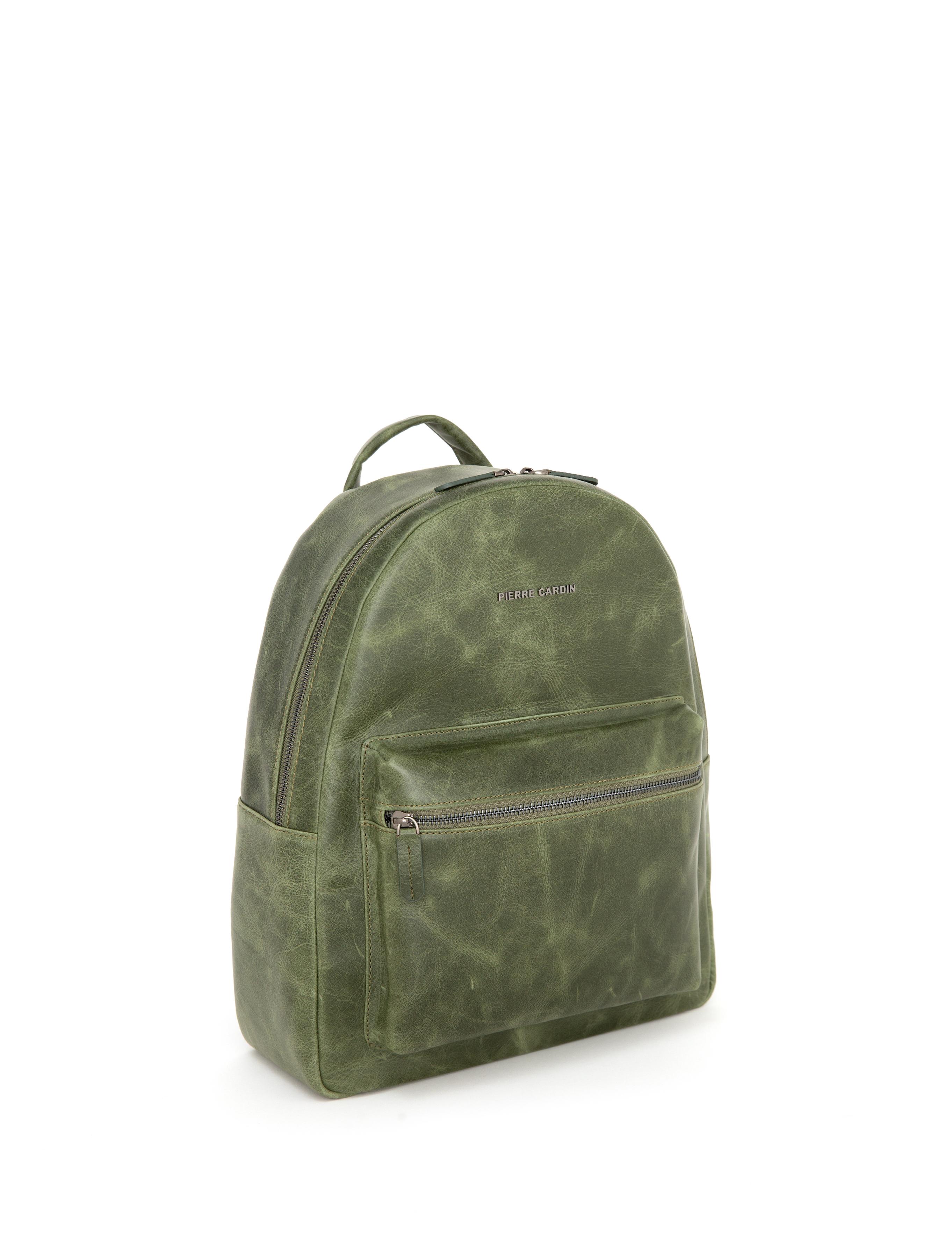 Erkek Yeşil Deri Sırt Çantası