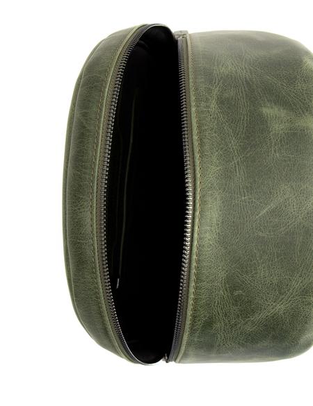 Erkek Yeşil Deri Sırt Çantası - 50266877001