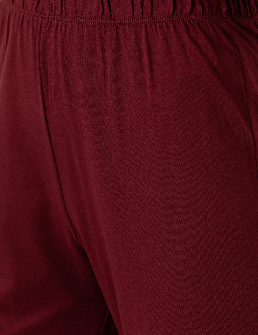 Bordo Pijama Takımı