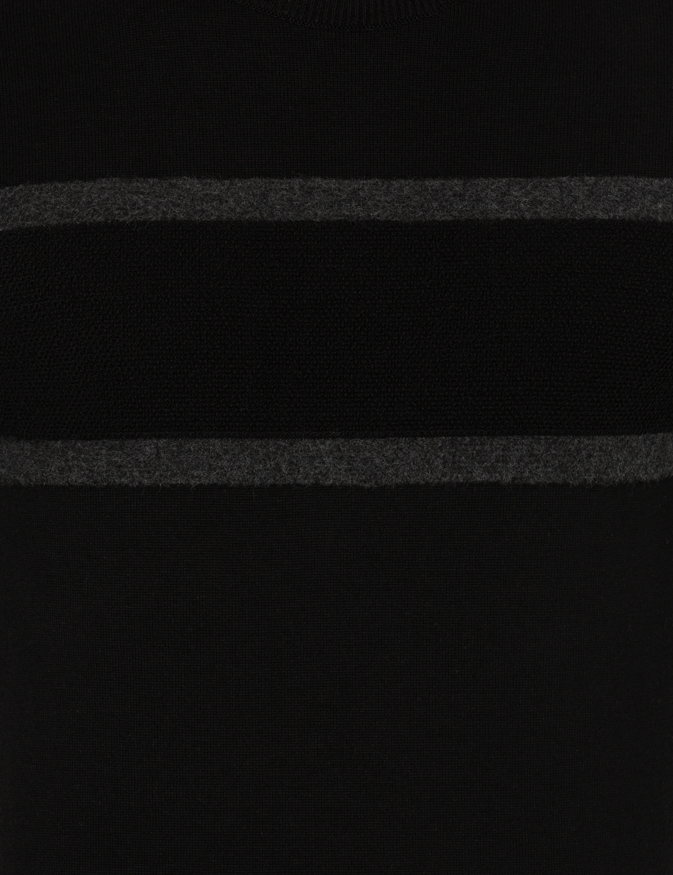 Pierre Cardin Siyah Slim Fit Bisiklet Yaka Triko Kazak görsel 6