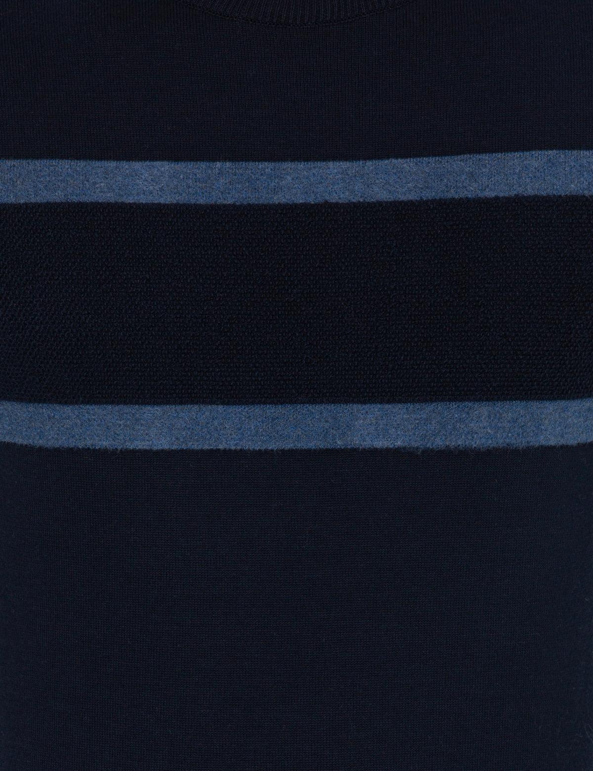 Lacivert Slim Fit Bisiklet Yaka Triko Kazak - 50258805028