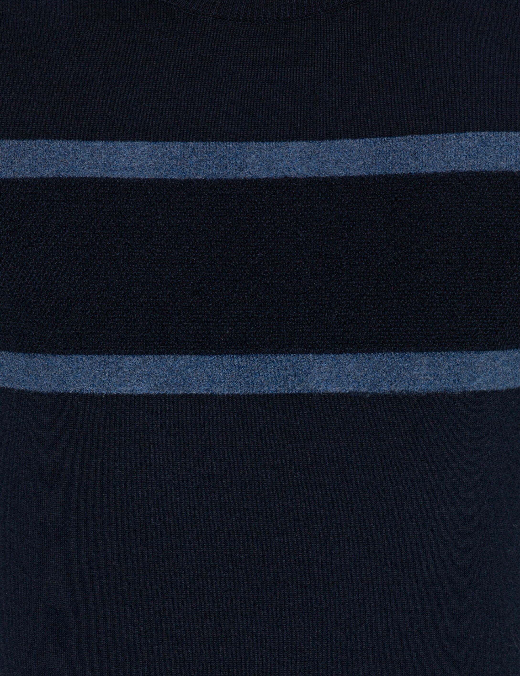 Lacivert Slim Fit Bisiklet Yaka Triko Kazak