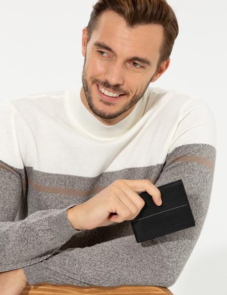 Erkek Siyah Deri Cüzdan - 50267797001