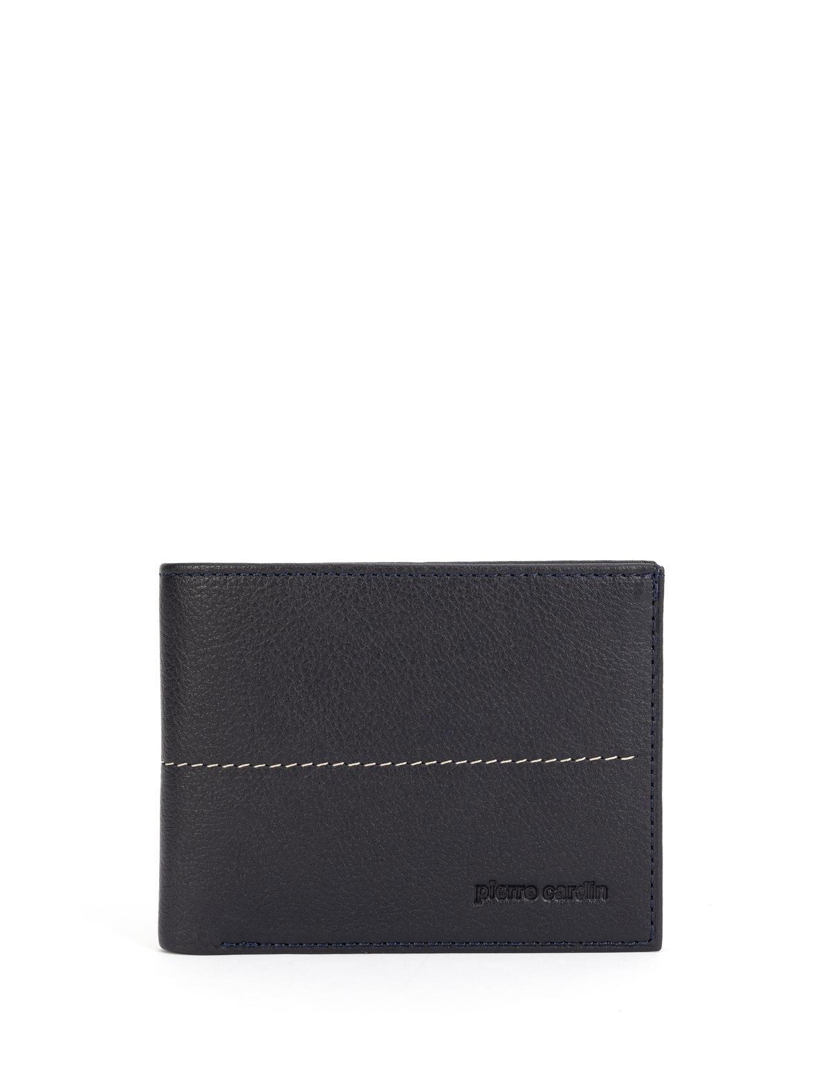 Erkek Lacivert Deri Cüzdan