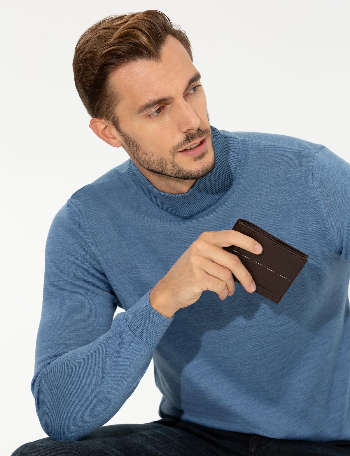 Erkek Kahverengi Deri Cüzdan - 50267797003