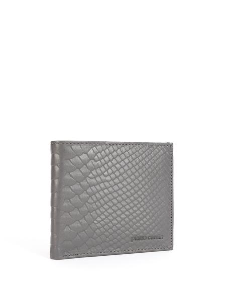 Erkek Gri Deri Cüzdan - 50267799002