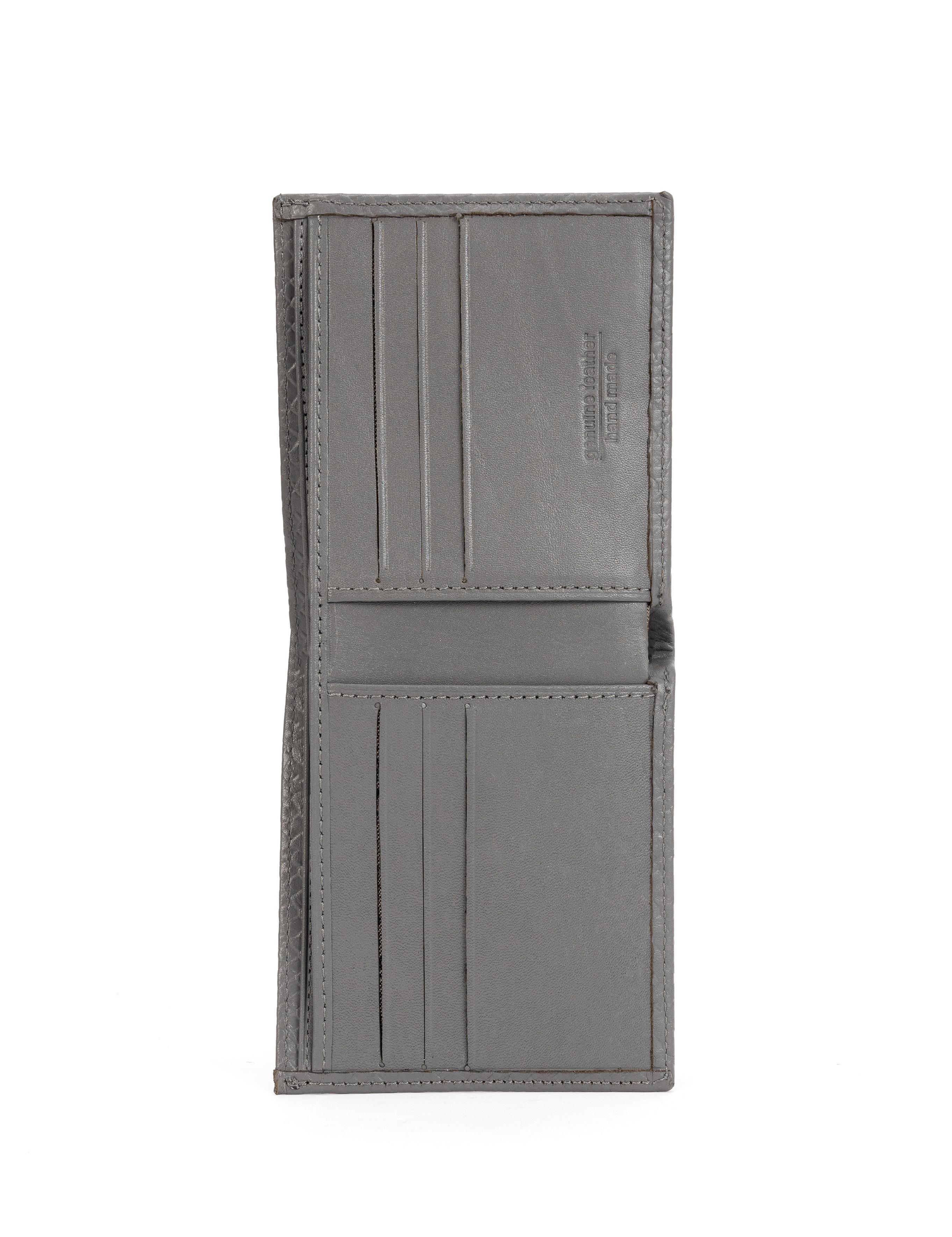 Erkek Gri Deri Cüzdan