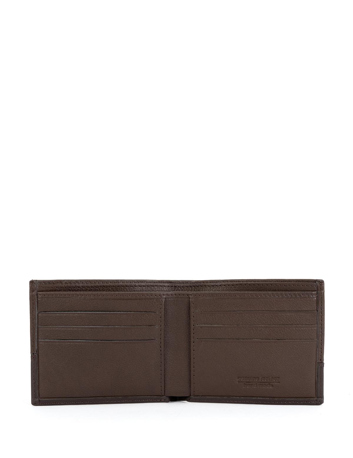 Kahverengi Erkek Deri Cüzdan - 50267811003